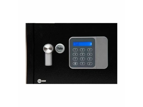 Yale YSG/250/DB2, Frittstående safe, Sort, Kombinasjonslås, 16 l, Stål, Gulv/vegg