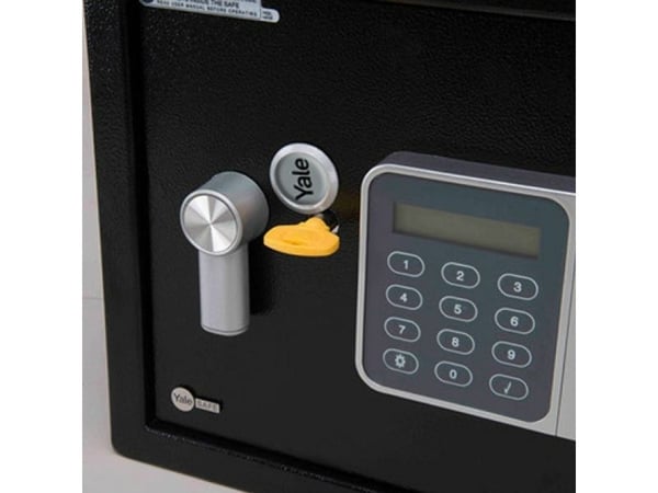 Yale YSG/250/DB2, Frittstående safe, Sort, Kombinasjonslås, 16 l, Stål, Gulv/vegg