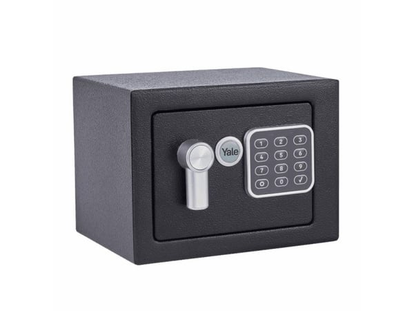 Yale YSV/170/DB2, Frittstående safe, Sort, Kombinasjonslås, 3,8 l, Stål, Gulv/vegg