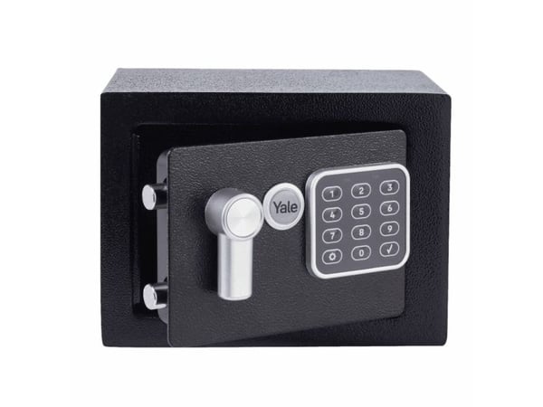 Yale YSV/170/DB2, Frittstående safe, Sort, Kombinasjonslås, 3,8 l, Stål, Gulv/vegg