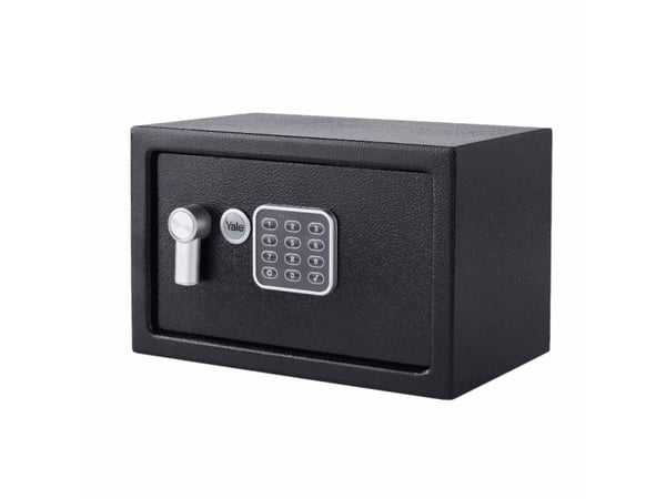Yale YSV/200/DB2, Bærbar safe, Sort, Kombinasjonslås, 8,6 l, Stål, Gulv/vegg