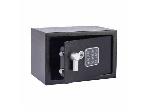 Yale YSV/200/DB2, Bærbar safe, Sort, Kombinasjonslås, 8,6 l, Stål, Gulv/vegg
