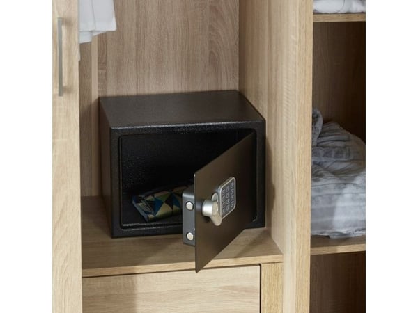 Yale YSV/200/DB2, Bærbar safe, Sort, Kombinasjonslås, 8,6 l, Stål, Gulv/vegg
