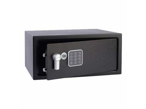 Yale YLV/200/DB2, Bærbar safe, Sort, Kombinasjonslås, 24 l, Stål, Gulv/vegg