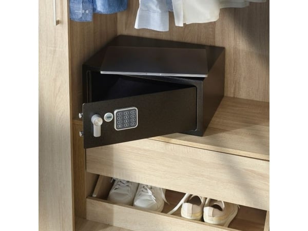Yale YLV/200/DB2, Bærbar safe, Sort, Kombinasjonslås, 24 l, Stål, Gulv/vegg