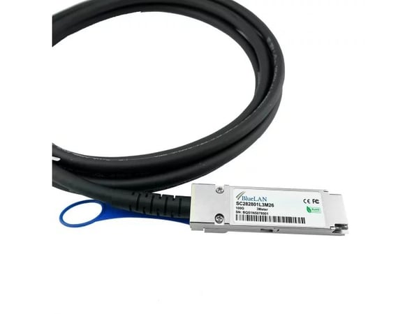 BlueOptics MCP1600-C02A-BL, 3 m, DAC, QSFP28