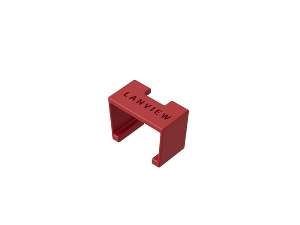 Lanview SmartClicks - Cable color coding clips - röd (paket om 20)