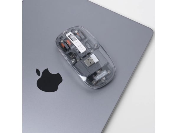 XtremeMac XWH-ALM2-13, Laser, Bluetooth, 2400 DPI, Läpinäkyvä