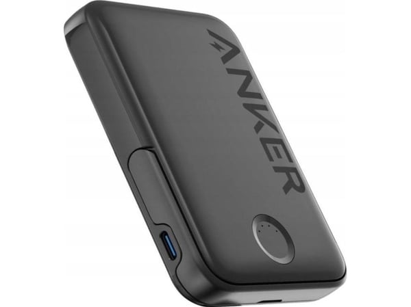 Anker 322 MagGo, 5000 mAh, Trådløs lading, 12 W, Sort