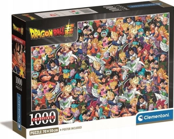 Clementoni Puslespil Impossible, Dragonball, 1000 brikker