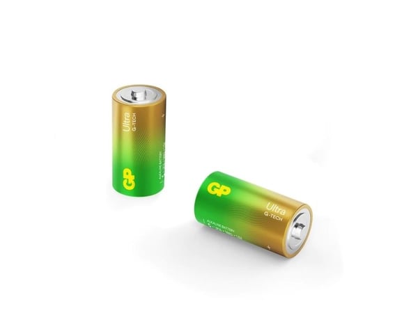 GP Batteries Ultra Alkaline GP14AU, Engangsbatteri, C, LR14, Alkalinsk, 1,5 V, 2 stykker, Cd (kadmium), Hg (kvikksølv)
