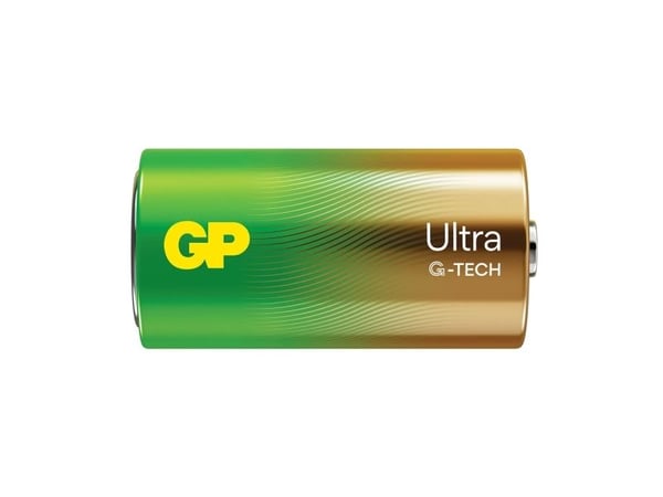 GP Batteries Ultra Alkaline GP14AU, Engangsbatteri, C, LR14, Alkalinsk, 1,5 V, 2 stykker, Cd (kadmium), Hg (kvikksølv)