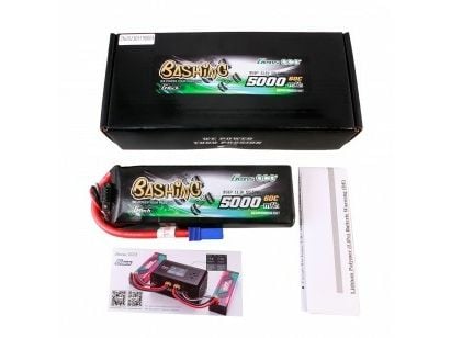 Gens Ace GensAce G-Tech LiPo 5000mAh 11,1V 60C 3S1P batteri med EC5 plugg