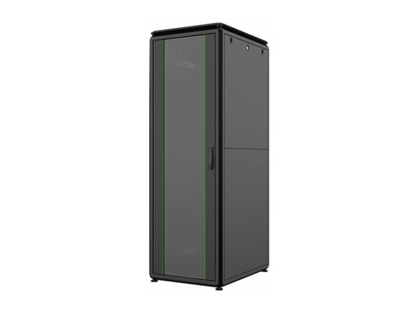 Lanview by Logon Data Line - Rack skåp - 600 x 800 mm, data line - fristående - svart - 36U - 19"