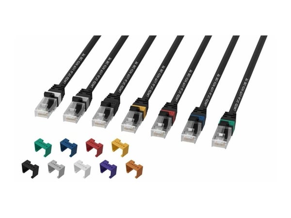 Lanview SmartClick - Nettverkskabel - RJ-45 (hann) til RJ-45 (hann) - 25 m - 5 mm - UTP - CAT 6a - halogenfri, formstøpt, uten hindringer, 10 Gigab...