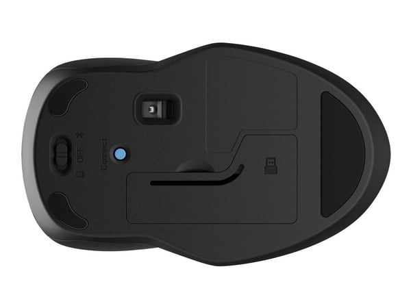 HP 255 - Mus - optisk - 3 knapper - trådløs - 2.4 GHz, Bluetooth 5.0 - svart