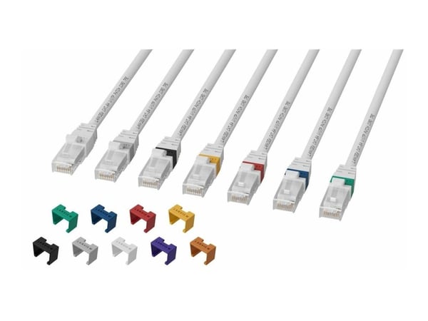 Lanview SmartClick - Nettverkskabel - RJ-45 (hann) til RJ-45 (hann) - 30 m - 5 mm - UTP - CAT 6a - halogenfri, formstøpt, uten hindringer, 10 Gigab...