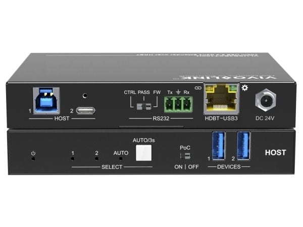 VivoLink - USB-utvider - HDBaseT 3.0, USB 3.2 Gen 1, USB-C - over CAT 6a/7 - opp til 100 m