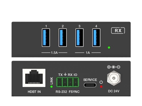 VivoLink - USB-utvider - USB 3.2 - over CAT 6a/7 - 4 porter - opp til 100 m