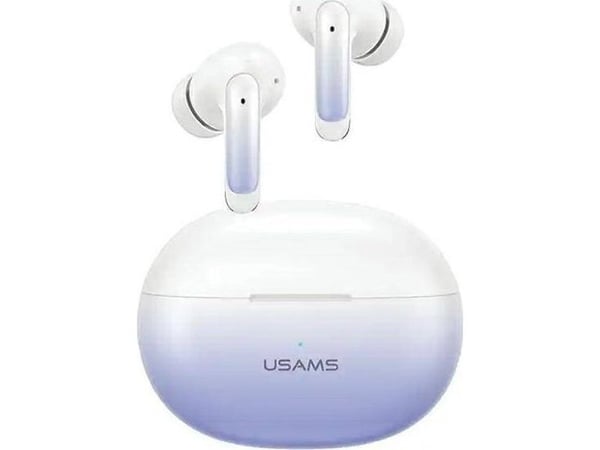 USAMS X-don trådløse hodetelefoner hvit/blå (US-XD19) USAMS X-don trådløse hodetelefoner hvit/blå (US-XD19)