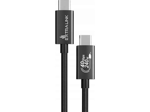 Extralink CABESL05, 2 m, USB C, USB C, USB 2.0, 40 Gbit/sec, Lajittelu