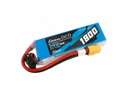 Gens Ace-batteri GensAce G-Tech LiPo 1800mAh 7,4V 45C 2S1P XT60