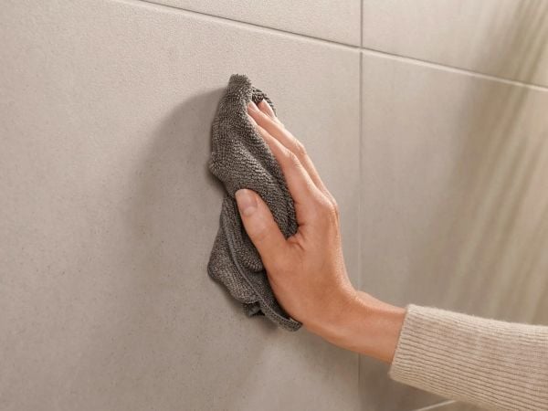 TESA 40581-00000-00, Toalettbørste og holder, Grå, Hvit, Metall, Metall, Tørre pulvere, 112 mm
