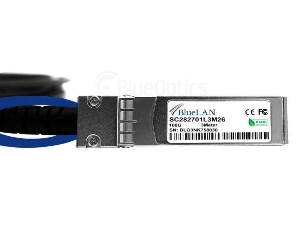 BlueOptics YFNDD-BL, 2 m, QSFP28, 4xSFP28, Hankjønn/hankjønn