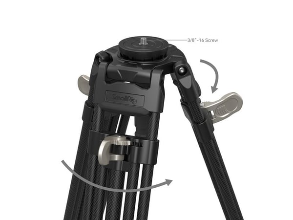 SmallRig FreeBlazer, 3 ben, Sort, 182 cm, 5 kg