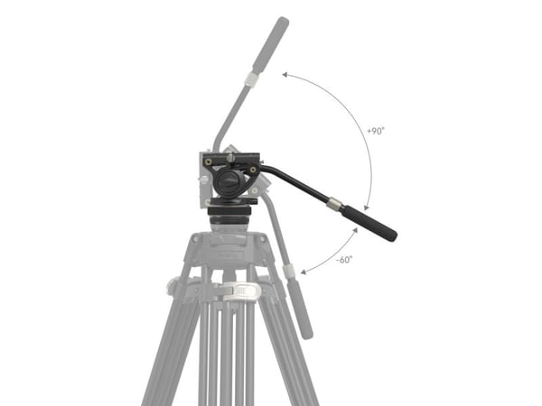 SmallRig Heavy-Duty Video Head, Monteringsplate, Sort, Aluminium, Karbonfiber, Polyoksymetylen (POM), Silikon, Rustfritt stål, 10 kg, 1/4-20, 3/8-1...