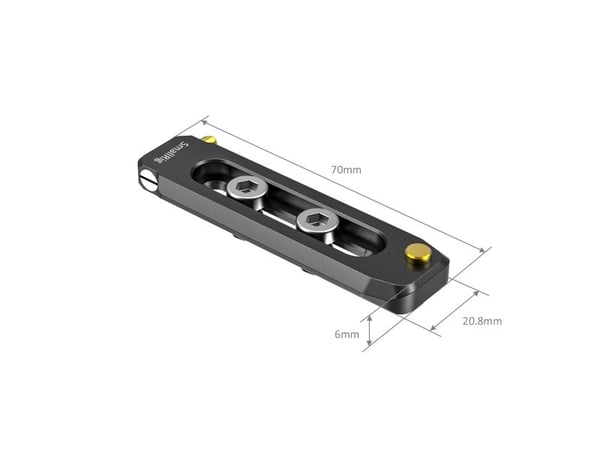 SmallRig BUN2483B, Alumiini, Alumiini, 1/4", 21 mm, 70 mm, 6 mm