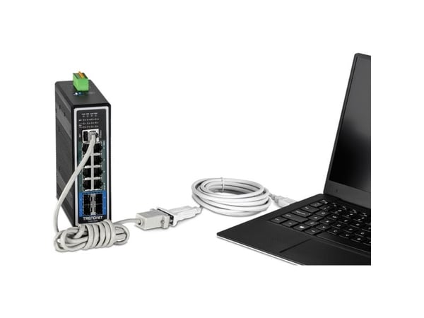 Trendnet TU-S910, USB-tyyppi A, RS-232, 3 m, valkoinen