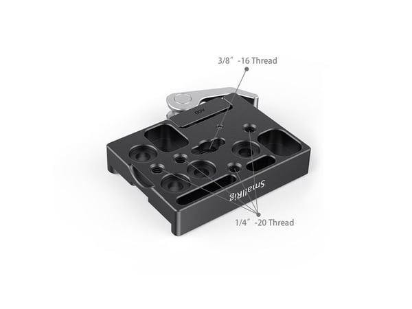 SmallRig 2143B, Monteringsklemme, Sort, Aluminium, 1/4, 3/8", Kina, 4 x 1/4" -20 Skrue 1 x 3/8" -16 Skrue 2 x sekskantnøkkel