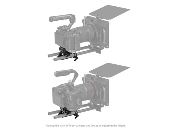 SmallRig 4233, Monteringsplate, Sort, Aluminium, Rustfritt stål, 1/4-20, 3/8-16", 107,4 mm, 80 mm