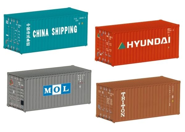 Märklin container-sett 20 fot.