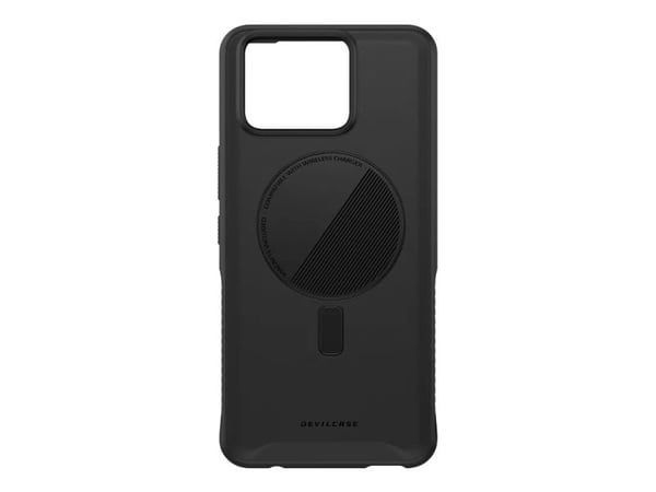 Devilcase Guardian Ultra-Mag Lite - Baksidedeksel for mobiltelefon - thermoplastic polyester elastomer (TPEE), aluminiumslegering - svart - for ASU...