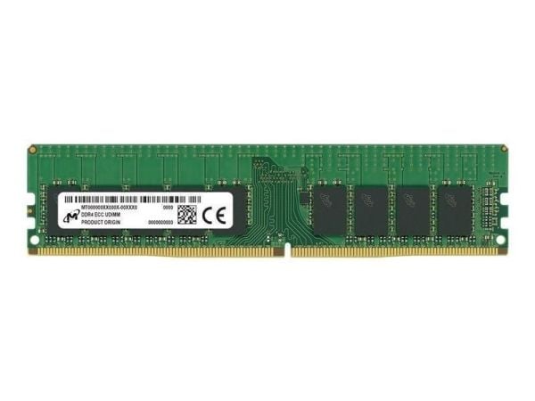 Micron ECC UDIMM DDR4 16GB 1Rx8 3200MHz PC4-25600 MTA9ASF2G72AZ-3G2R