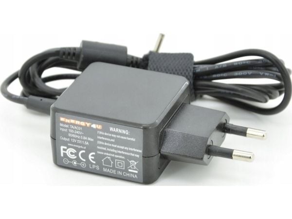 Energy4U lader Energy4U TA/AC01 12V / 1,5A (3,0x1,0mm) 18W - strømadapter til Acer Iconia (A100, A200, A500, W3)