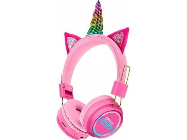 Kids Euroswan hodetelefoner Trådløse hodetelefoner, Bluetooth, LED Sweet Dreams KL11419 Kids Euroswan