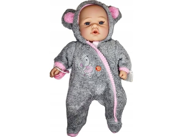 Babydocka i hängselbyxa 40 cm sjunger och pratar polska 564985 Adar