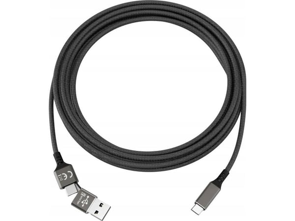Smartere USB-kabel USB 2.0 USB-C®-pinne, USB-C®-pinne 1 m SMRTER_SPEEDY_C_BK