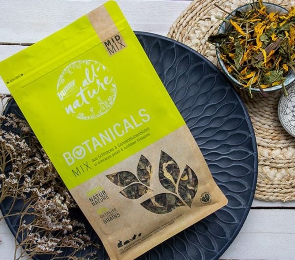 Bunny Nature Botanicals Mid Mix, Flakes, 140 g, Chinchilla, Degu, Guinea gris, Kanin
