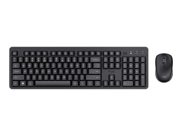 Trust Ody II - Tastatur- og mussett - stille - trådløs - QWERTY - USA - svart