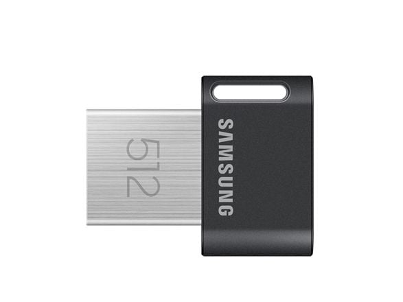 Samsung FIT Plus MUF-512AB - USB-flashstasjon - 512 GB - USB 3.2 Gen 1 - svart