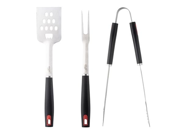 Adler grill- och steksats med bärväska AD 6727 (4 delar), rostfritt stål/svart