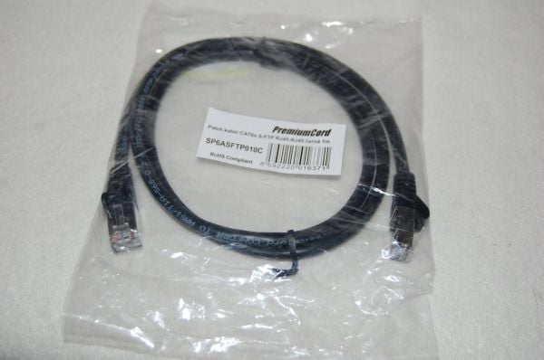 PremiumCord SP6ASFTP010C, 1 m, Cat6a, S/FTP (S-STP), RJ-45, RJ-45