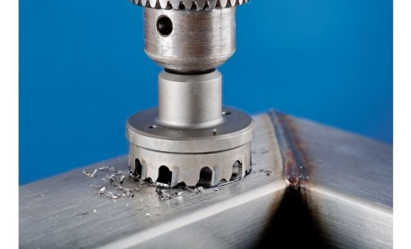 PFERD TC hole cutter flat version 8 mm, shank dia. 12 mm, 8 cm