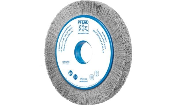PFERD 79183738, Slipebørste, Universell, Silisiumkarbid, 3600 RPM, Rund, 5,08 cm