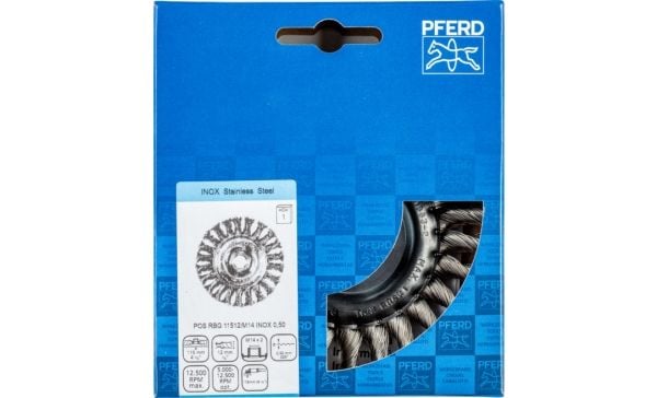 PFERD 43312008, Slipebørste, Universell, 12500 RPM, 11,5 cm, 12 mm, 1 stykker