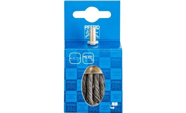PFERD 43706007, Kopp stålbørste, 6 mm, 3 cm, 20000 RPM, 10 stykker